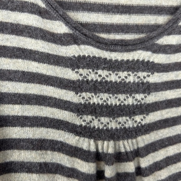 RUEHL NO. 925 CASHMERE BROWN STRIPED SWEATER SIZE LARGE - Picture 6 of 12
